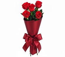 Букет 5 Красных роз Эдлесс Лав в Большом Сорокино