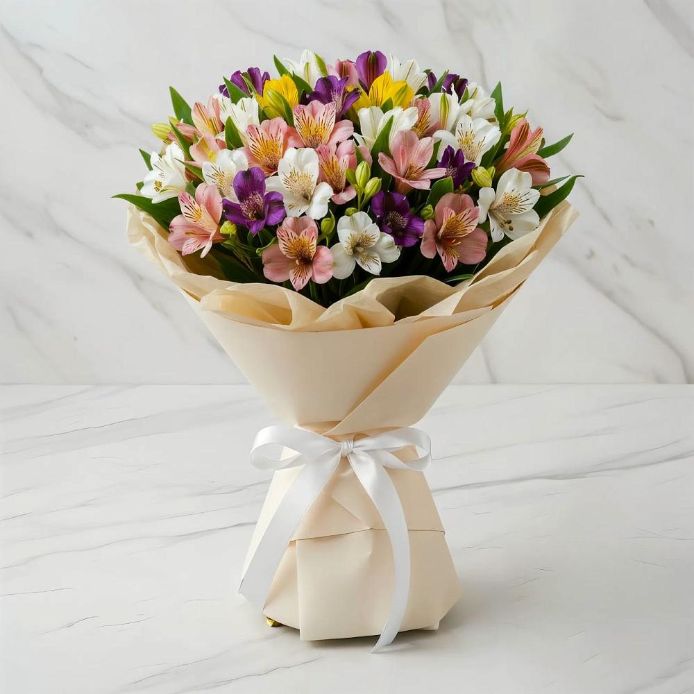 Букет цветов из: Альстромерии в Большом Сорокино