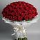 Букет 101 Красная роза Блэк Мэджик в Большом Сорокино