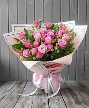 Букет Розовый кустик в Большом Сорокино