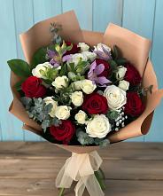 Букет цветов из:  Розы и Альстромерии в Большом Сорокино