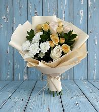 Букет цветов из:  Розы и Хризантемы #REPLACE_PRED# Большом Сорокино