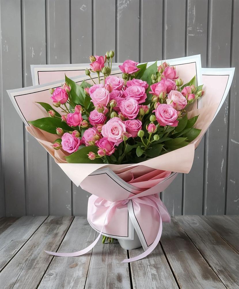 Букет Розовый кустик в Большом Сорокино