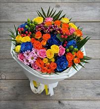 Букет цветов из:  Розы и Хризантемы в Большом Сорокино