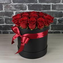 Цветочная композиция из Розы в шляпной коробке #REPLACE_PRED# Большом Сорокино