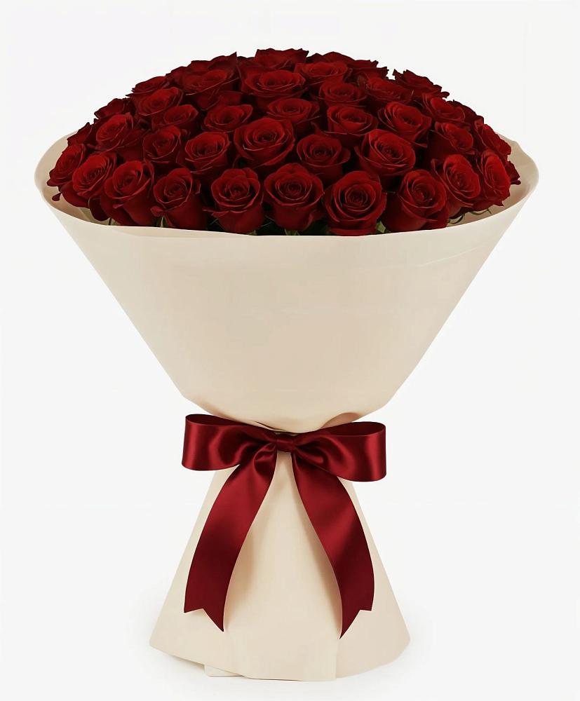 Букет 101 Бордовая роза Блэк Бакарра в Большом Сорокино