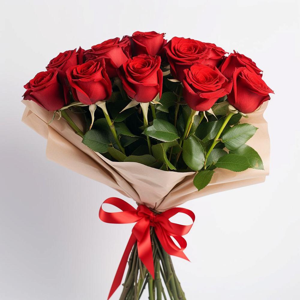 Букет 11 Красных роз Эдлесс Лав в Большом Сорокино