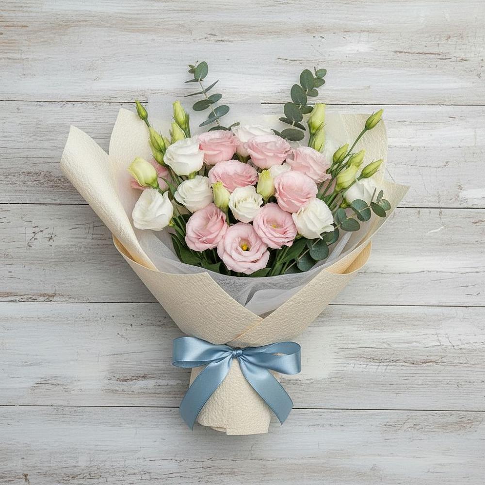 Букет цветов из: Лизиантусы в Большом Сорокино